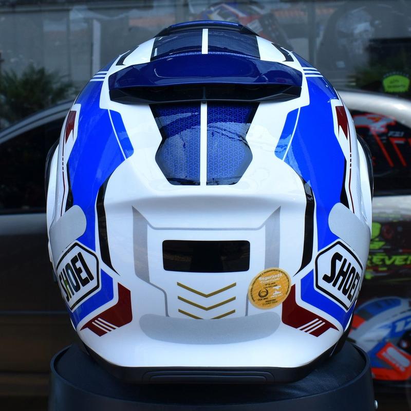 Capacete Shoei Neotec II Respect TC10 Carbono Robocop Azul